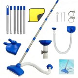 Curățător de piscină cu pol telescopic 3.5m, furtun, ieșire de circulație, aspirație puternică