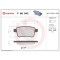 Placute frana Renault Kangoo / Grand Kangoo 2 (Kw0/1) 02.08-, Kangoo Be Bop (Kw0/1) 02.09-, Kangoo Express (Fw0/1) 02.08-, Spate, BREMBO