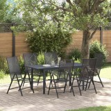 Set de dining pentru grădină 7 pcs Antracit Dimensiune completă