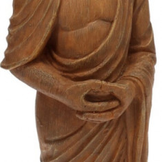 Decoratiune Buddha standing, 14.5x12x48 cm, poliston