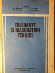 TOLERANTE SI MASURATORI TEHNICE - D. DRAGU, GH. BADESCU, C. MILITARU, A. STURZU, foto