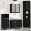 VidaXL Set de mobilier pentru baie 3 pcs Stejar negru 80 x 33 x 60 cm 3402562