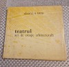 Teatrul act de creatie arhitecturala Alexandru Iotzu