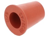 Manşon cauciuc roşu SKINDICHT&reg; SHV FKM, 17.5mm, rezistent la uleiuri
