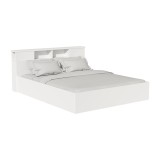 Cumpara ieftin Pat dublu Olympus alb antic 167.5x221x84 cm
