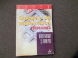 CULEGERE DE MATEMATICA TESTE-GRILA BACALAUREAT SI ADMITERE GHEORGHE CENUISA