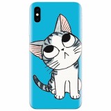 Husa silicon pentru Apple Iphone X, Cat Lovely Cartoon