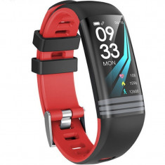 Bratara Fitness iUni G26, Display OLED 0.96 inch, Bluetooth, Pedometru, Notificari, Rosu foto