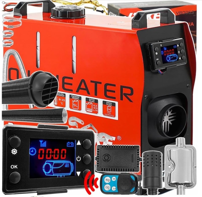 🔥 &Icirc;ncălzitor de ulei 9 kW 230V/12V cu cameră de ardere &icirc;nchisă &ndash; model V80063 Verke