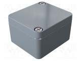 Carcasă universală ROSE aluminiu gri &icirc;nchis 45mm x 50mm x 30mm