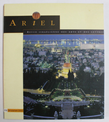 ARIEL , REVUE ISRAELIENNE DES ARTS ET DES LETTRES , 2002 foto