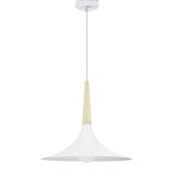Cumpara ieftin Pendul sferic GoodHome Arraqis, alb mat, 1xE27, metal, stil modern, &Oslash;38cm, H130cm, 42W, dormitor, living