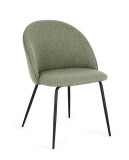 Cumpara ieftin Set 4 scaune negru verde Tanya 51x54x77h