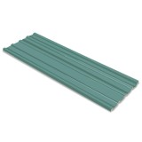 vidaXL Panou de acoperiș 12 pcs Verde 129 x 45 cm Oțel galvanizat 42047045