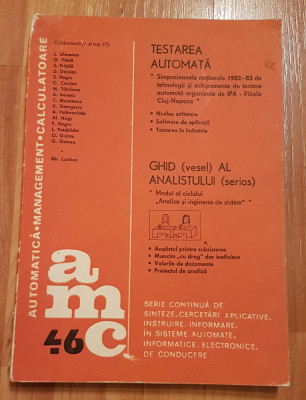 AMC 46 (Automatica. Management. Calculatoare) foto