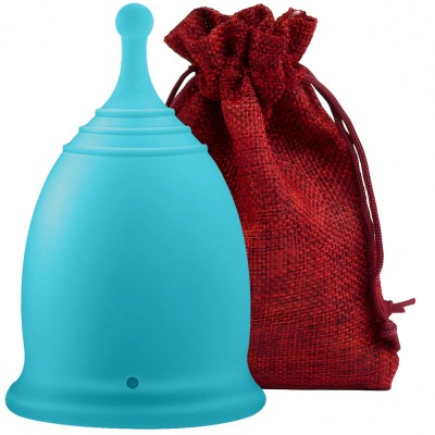 Cupă Menstruală Ball, Albastru deschis, mărimea L - L foto