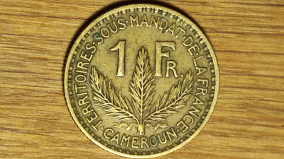 Camerun francez - raritate coloniala - 1 franc 1926 - stare foarte buna ! foto