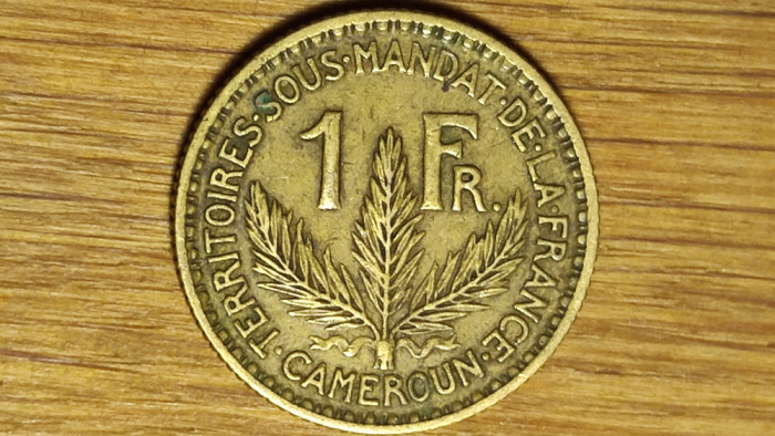 Camerun francez - raritate coloniala - 1 franc 1926 - stare foarte buna !