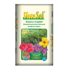 Pamant de flori universal, Florasol, pentru plante in ghiveci, 5 L