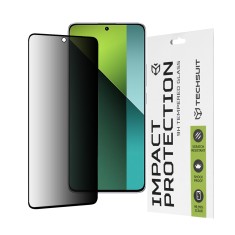 Folie sticla Xiaomi Redmi Note 13 Pro 5G Techsuit 111D Privacy Full??A Glue, negru foto