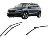 Cumpara ieftin Set 3 stergatoare SKODA KAROQ (NU7, ND7) din 2017-2020, pentru parbriz si luneta fata si spate auto, Bosch Aerotwin-Aerotwin, din cauciuc siliconat re