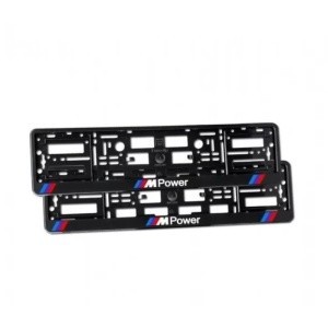 Set Suport Numar Inmatriculare Personalizate M Power foto