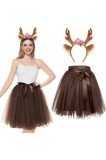 Set accesorii costum Tutu pentru doamne cu tematică de cerb