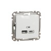 Priza USB tip A+C 2.4A Schneider Sedna alb SDD111402