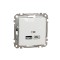 Priza USB tip A+C 2.4A Schneider Sedna alb SDD111402