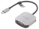 Adaptor D-Sub 15pin USB C 0.15m Negru Gri