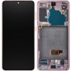 Display Samsung Galaxy S21 5G G991 Roz cu Rama Service Pack GH82-27255D Original