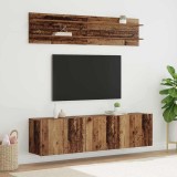 vidaXL Unități TV Pe perete 6 pcs Lemn vechi Lemn compozit 3403568