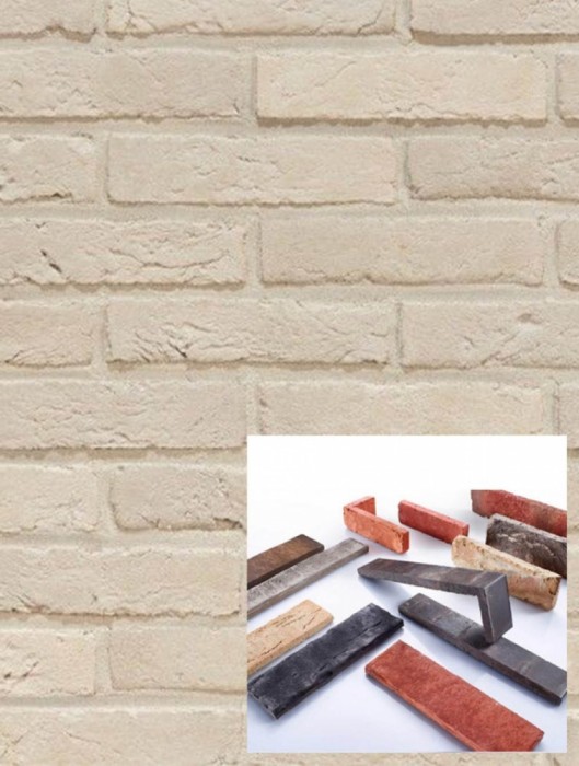 Coltar klinker Terca Agora Nevel Wit, 21.5x5x2.3 cm