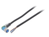 Cablu de Conectare M8 3 PIN 10m Unghiular 4A -40&divide;80&deg;C