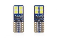 Set becuri auto cu LED CANBUS compatibil T10e W5W 8 SMD Alb 12/24V foto