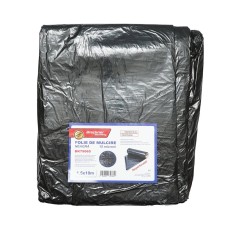 Set 5 buc. folie mulcire, anti buruieni 1.5x10m, 15 microni, neagra neperforata, protectie UV Breckner Germany
