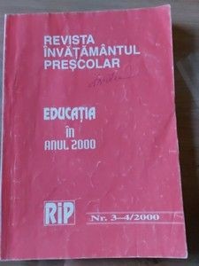 Revista invatamantul prescolar Nr. 3-4/2000 foto