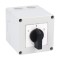 Comutator 25A 7.5kW 3 poli 1-0-2 IP65 rotativ inversor de sens motor 75x75mm