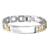 Bratara Barbati Otel Inoxidabil Argintiu Lant Chirurgical 316L, 21cm, 12mm - Bratara inox unisex