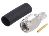 Conector SMA mufă tată drept 50&Omega; RG58 lipire, crimpat PTFE