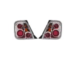 Stop spate, lampa Fiat 500 (312), 03.2007-08.2015, model tuning, montare spate, stanga+dreapta, P21W+PY21W+R10W; cromat, transparent; cu soclu bec; c