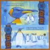Bancnota Antarctica 1 Dolar 2015, UNC, Polimer, Seria A 24586 - Rara!