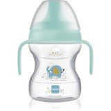 MAM Learn to Drink Cup cană pentru antrenament cu m&acirc;nere Boy 190 ml