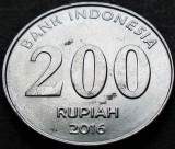 Cumpara ieftin Moneda exotica 200 RUPII - INDONEZIA, anul 2016 * cod 142, Asia