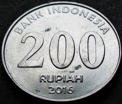 Moneda exotica 200 RUPII - INDONEZIA, anul 2016 * cod 142 foto
