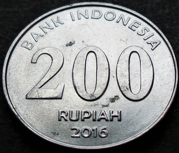 Moneda exotica 200 RUPII - INDONEZIA, anul 2016 * cod 142