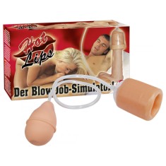 Buze Fierbinti - Pompă de Penis pentru Simularea Sexului Oral, 17 cm