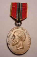 Medalia Jubiliara Carol I 1866 1906 pentru Civili Piesa Frumoasa foto