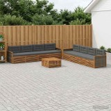 Cumpara ieftin Set de canapele de exterior 9 buc. 8-Locuri Natural si Antracit