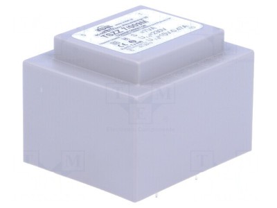 Transformator &amp;icirc;ncapsulat 7VA 230V 15V 460mA PCB foto